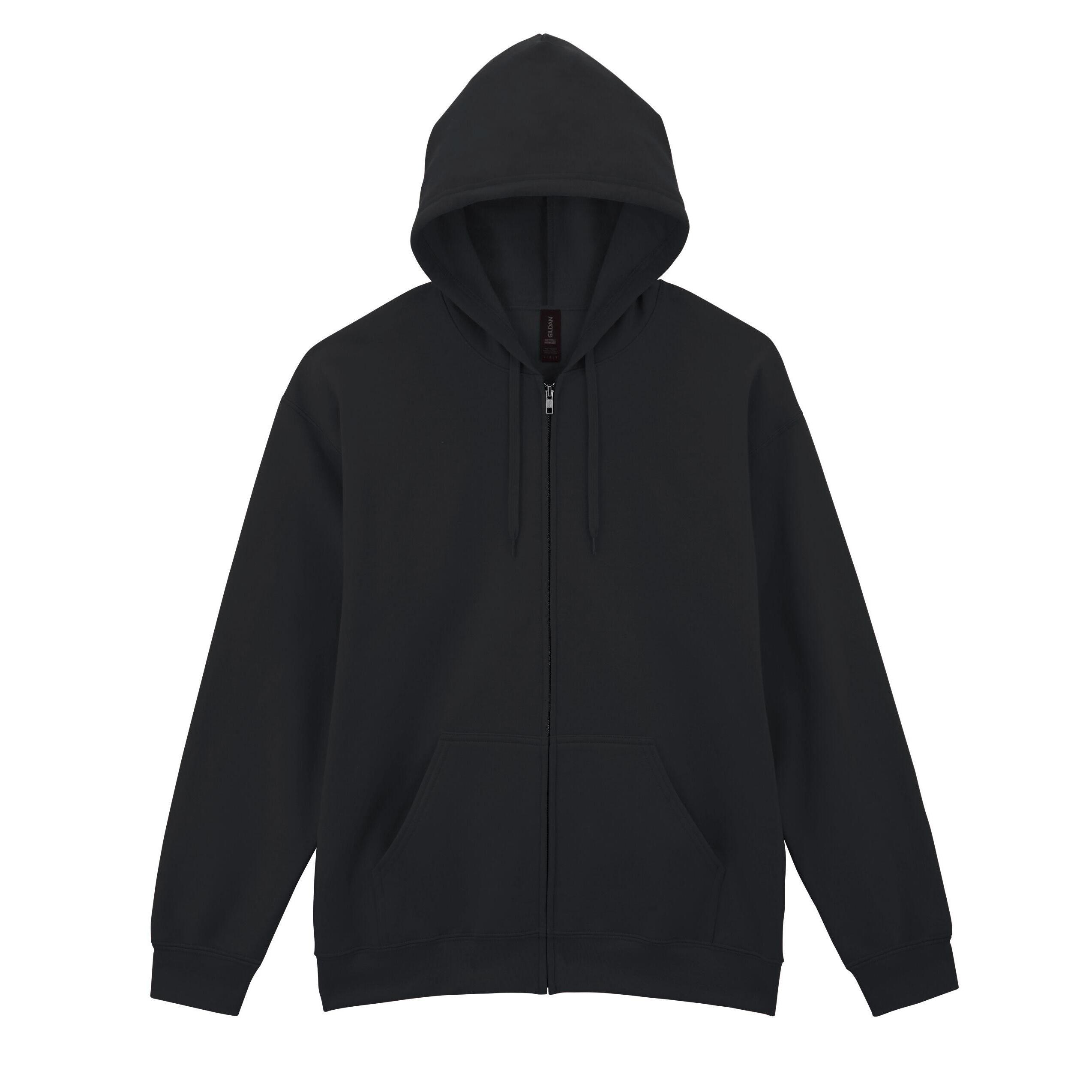 Gildan Unisex Adult Softstyle Fleece Midweight Full Zip Hoodie