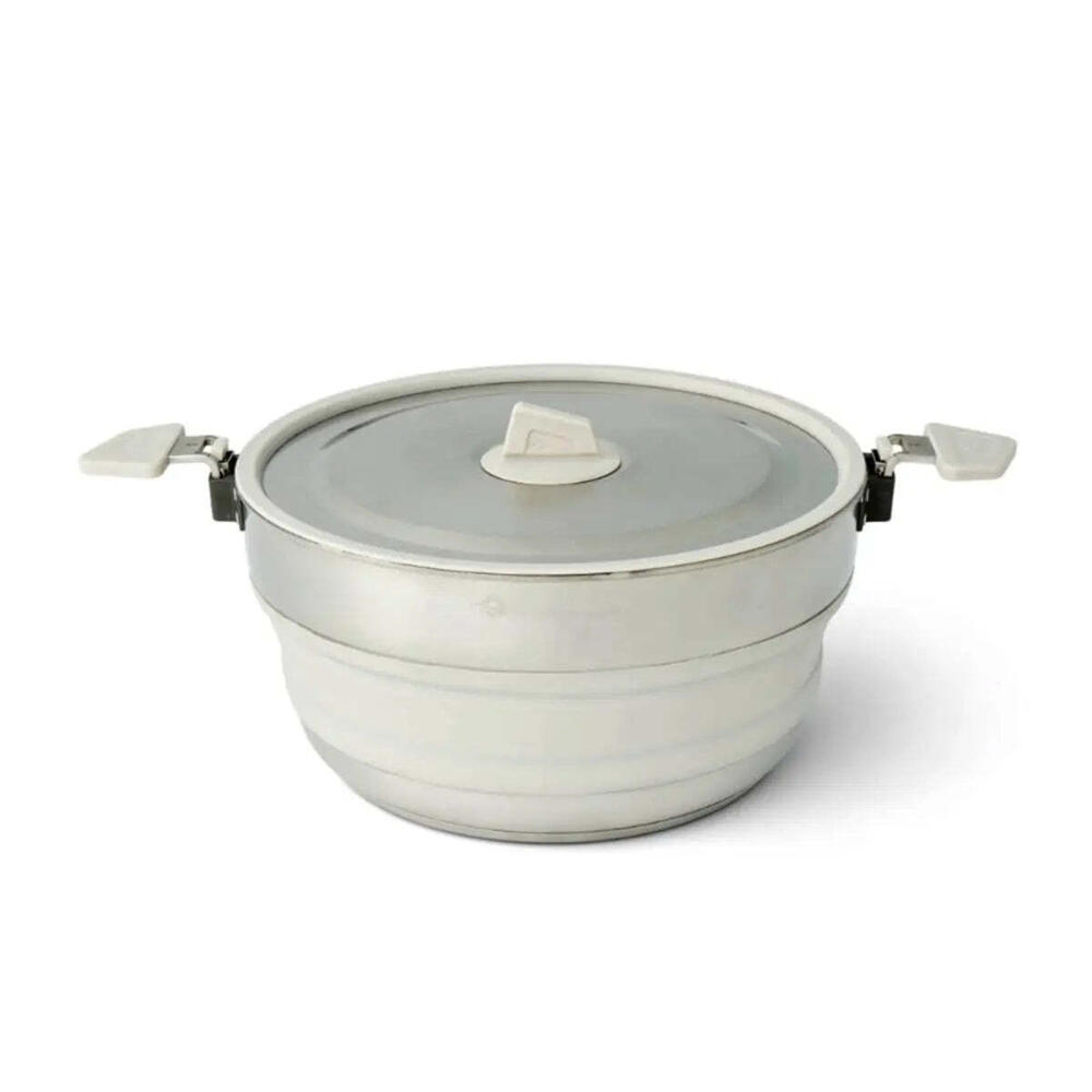 Sea To Summit Detour Stainless Steel Collapsible 5L Pot - Grey (Moonstruck)