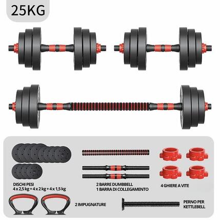FITPADDY 3-in-1 Hantelset bis 15 kg