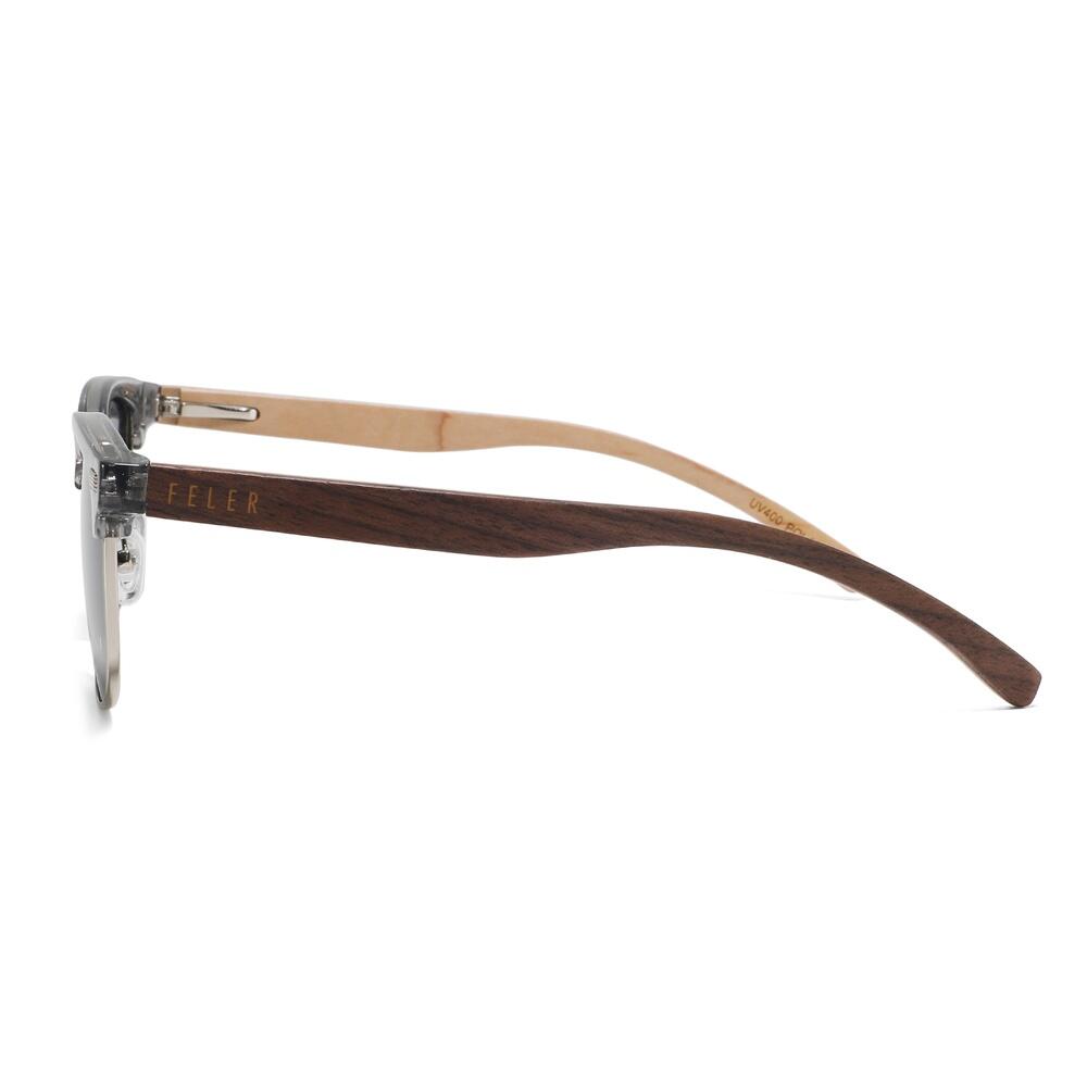 Gafas de Sol de Madera Feler 2598-11 Unisex Talla 51 mm 3/4