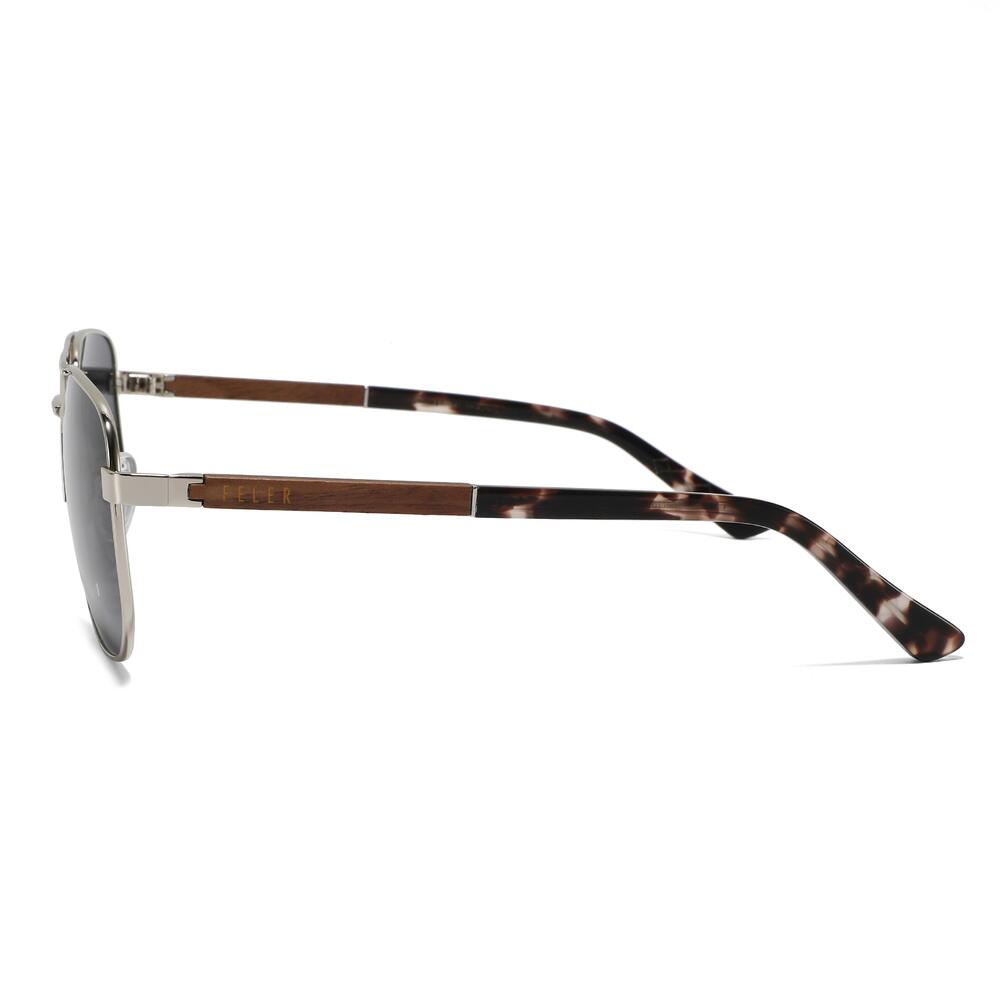 Gafas de Sol de Madera Feler 2716-7 Unisex Talla 56 mm 3/4