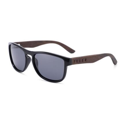 Lunettes de Soleil Unisex en Bois Feler 1512-6, Taille 52 mm