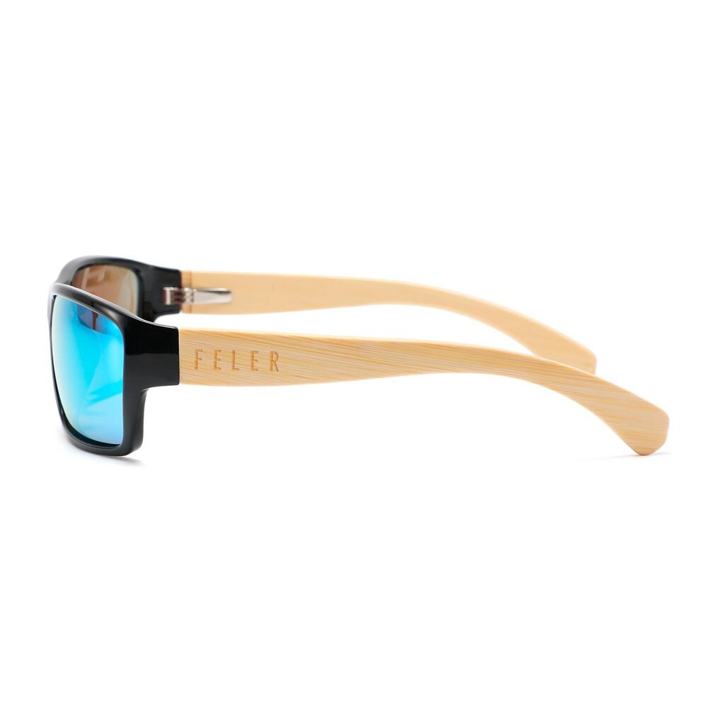 Zonnebril van hout Feler 2059M-4 unisex, maat 60 mm 3/4