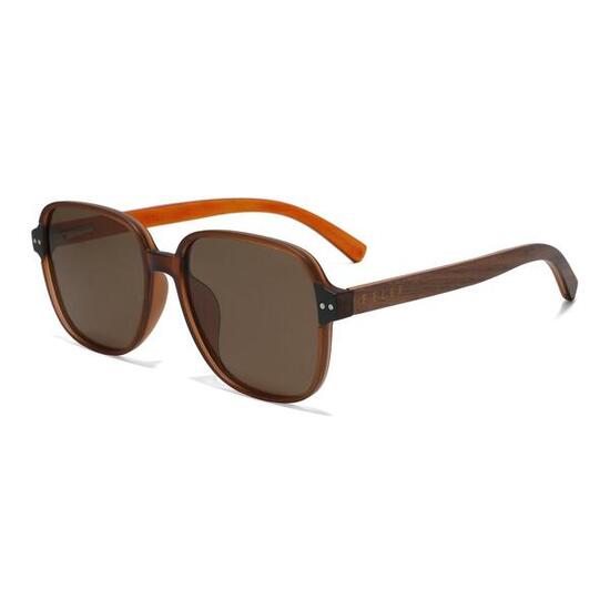 Lunettes de Soleil Feler 1604-2 Polarisées en Bois Femme 54 mm