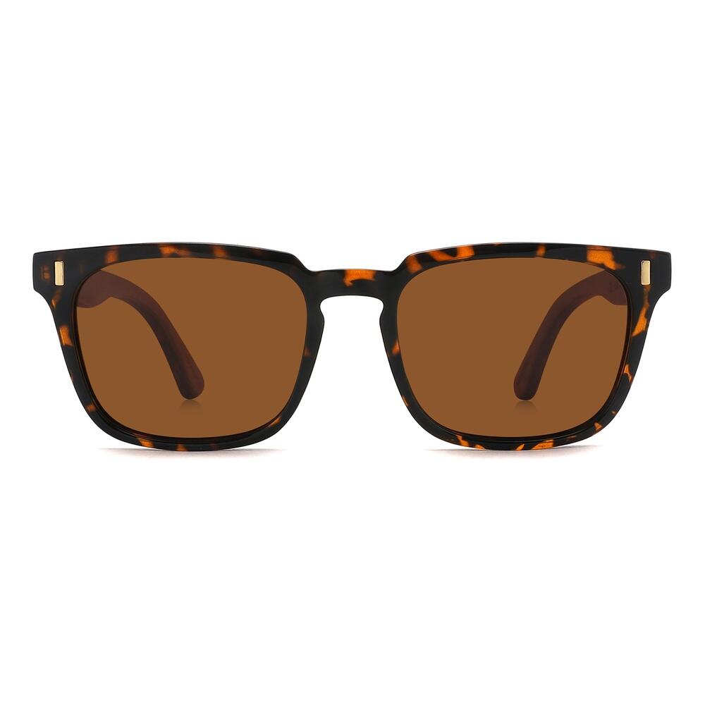 Zonnebril van hout Feler 2558-2 unisex, maat 52 mm 2/4
