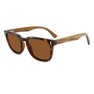 Zonnebril van hout feler 2558-2 unisex, maat 52 mm