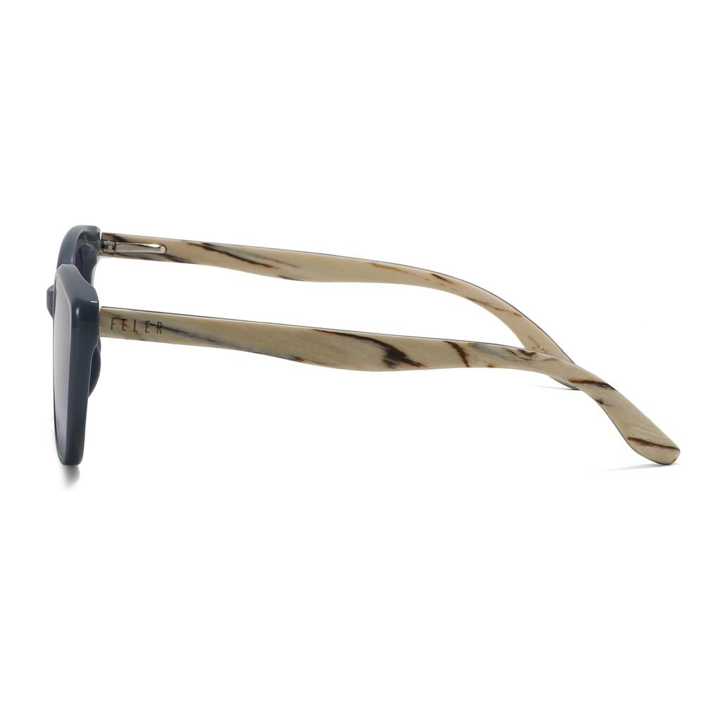 Lunettes de Soleil Féminines en Bois Feler 1603-4, Taille 59 mm 3/4