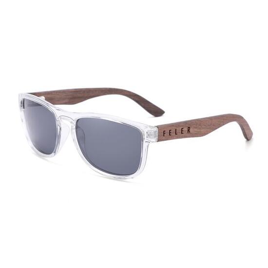 Lunettes de Soleil Unisex en Bois Feler 1512-6, Taille 52 mm