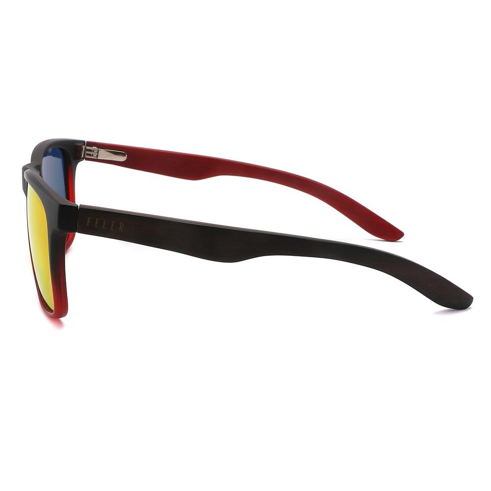 Lunettes de Soleil Feler 1586M-5 Polarisées en Bois Unisexe 53 mm 3/4