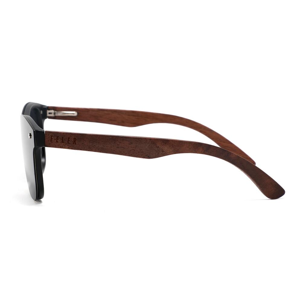 Lunettes de Soleil Feler 1504-15 Polarisées en Bois Unisexe 55 mm 3/4