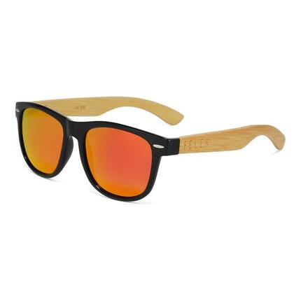 Lunettes de Soleil Unisex en Bois Feler 1203M-5, Taille 53mm