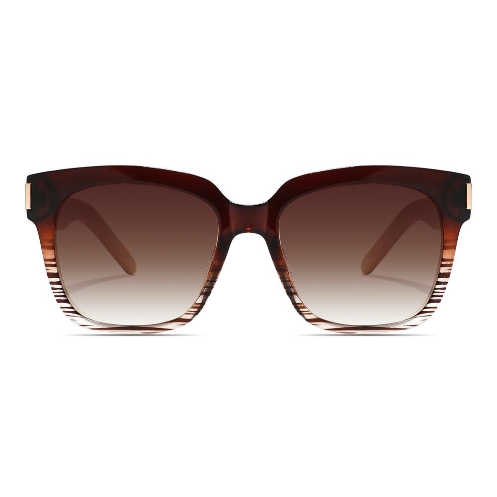 Lunettes de soleil en bois Feler 2073-12 femme, taille 53 mm 2/4