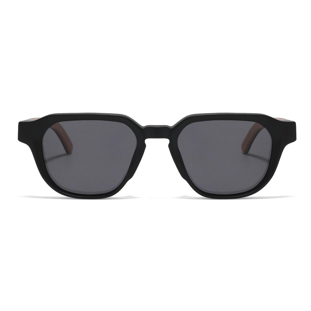 Lunettes de Soleil Feler 1590-1 Polarisées en Bois Unisexe 49 mm 2/4
