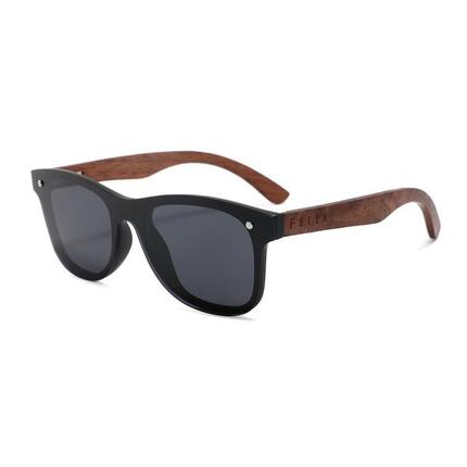 Holz-Sonnenbrille unisex Feler 1504-1, Größe 55 mm