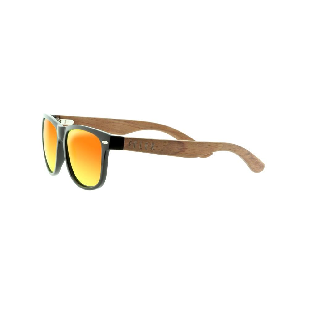 Lunettes de Soleil Feler 1501M-5 - RED Polarisées en Bois Unisexe 53 mm 3/5