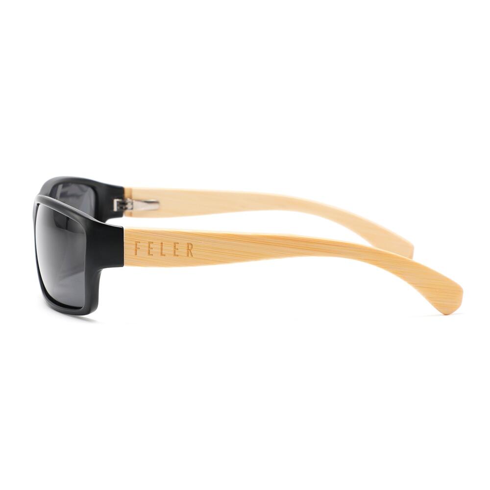 Sonnenbrille aus Holz Feler 2059-8 Unisex, Größe 60 mm 3/4