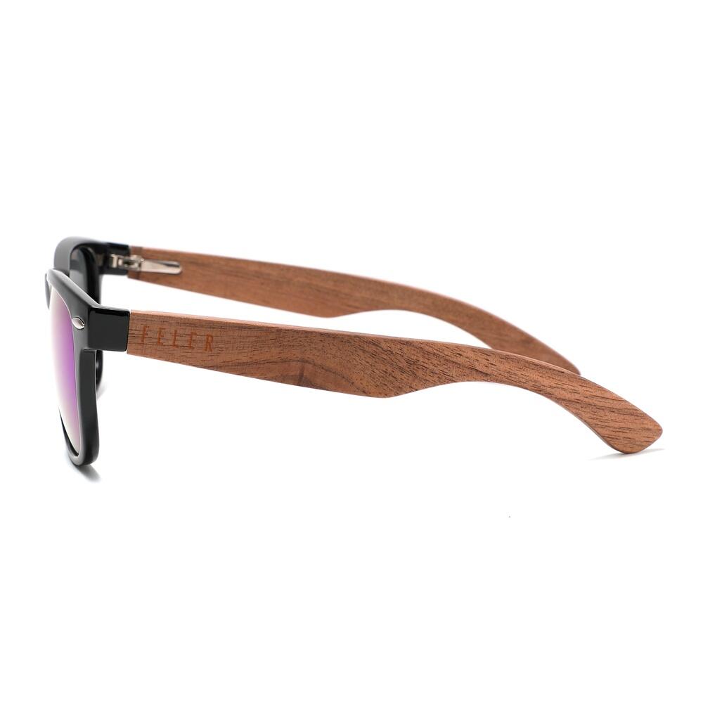 Zonnebril van hout Feler 2501M-3 unisex, maat 52 mm 3/4