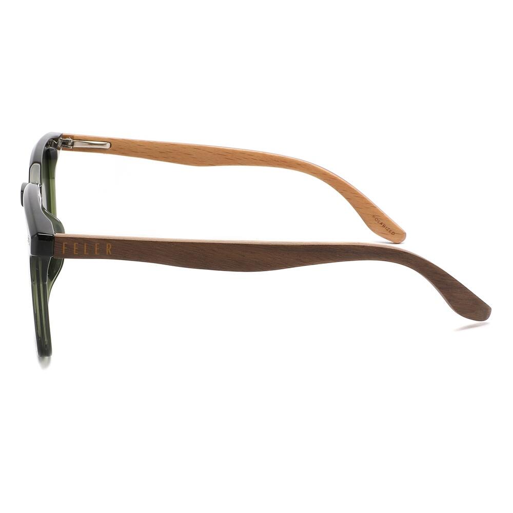 Gafas de Sol Feler 1607P-3 Polarizadas de Madera Unisex 54 mm 3/4