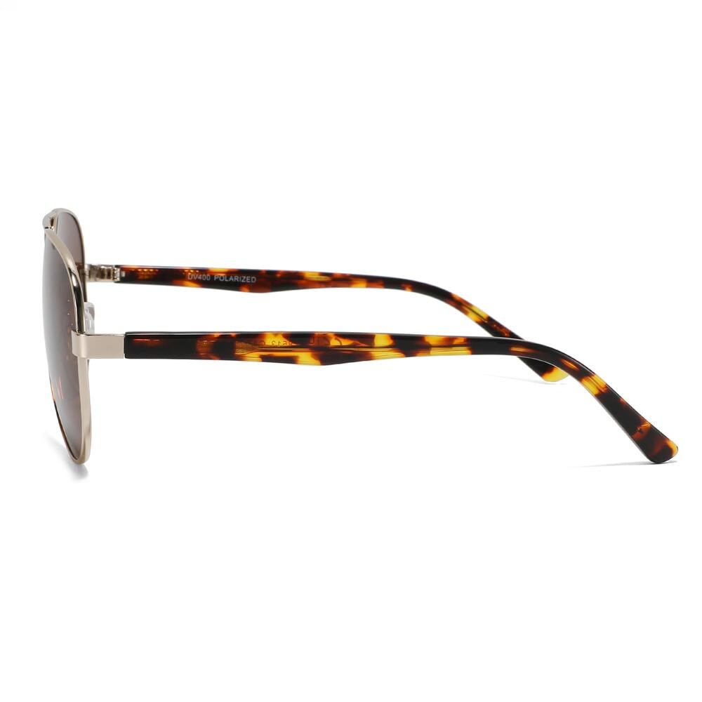 Zonnebril van metaal Feler 9513-2 unisex, maat 57 mm 3/4