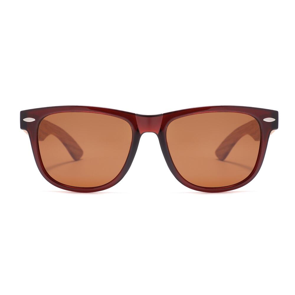 Lunettes de soleil en bois Feler 2501-2 unisexe, taille 52 mm 2/4