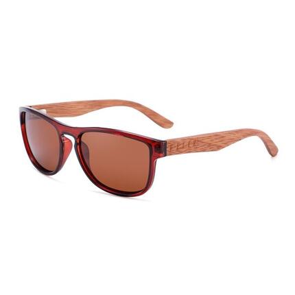 Lunettes de Soleil Unisex en Bois Feler 1512-6, Taille 52 mm