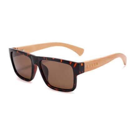 Lunettes de Soleil Unisex en Bois Feler 1529-2, Taille 54 mm