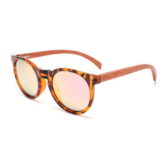 Holz-Sonnenbrille unisex Feler 1522M-4, Größe 48 mm