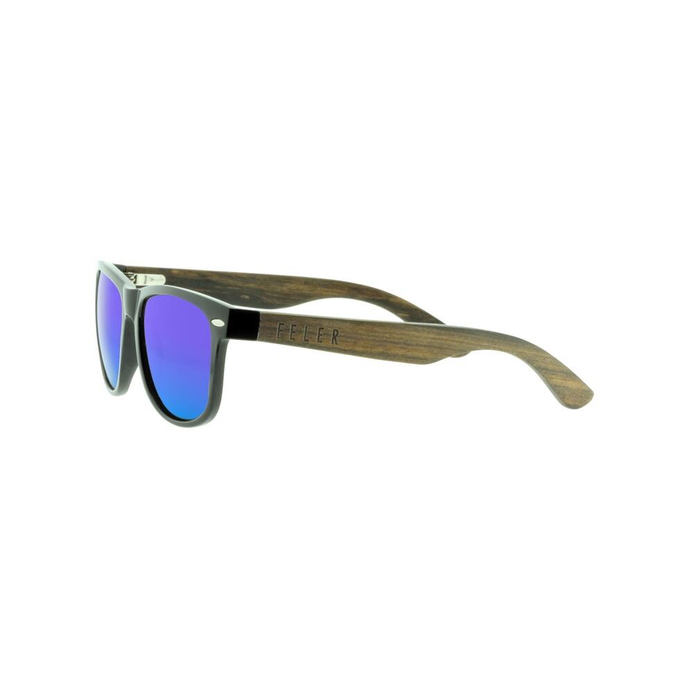 Lunettes de Soleil Feler 1501M-4 - BLUE Polarisées en Bois Unisexe 53 mm 3/5