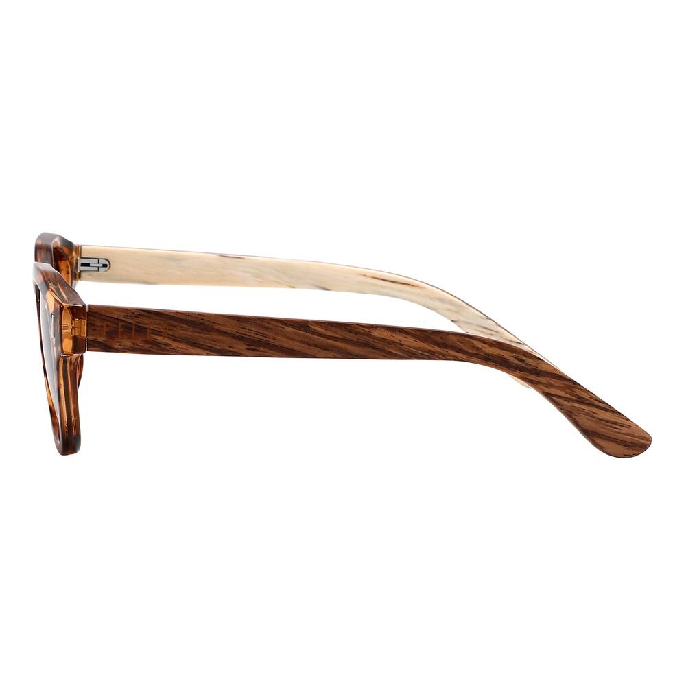 Lunettes de Soleil Feler 1559-2 Polarisées en Bois Unisexe 47 mm 3/4