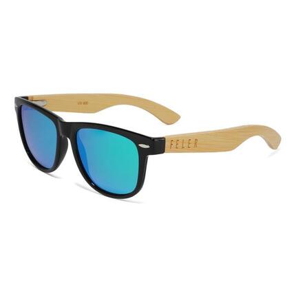 Lunettes de Soleil Unisex en Bois Feler 1203M-5, Taille 53mm