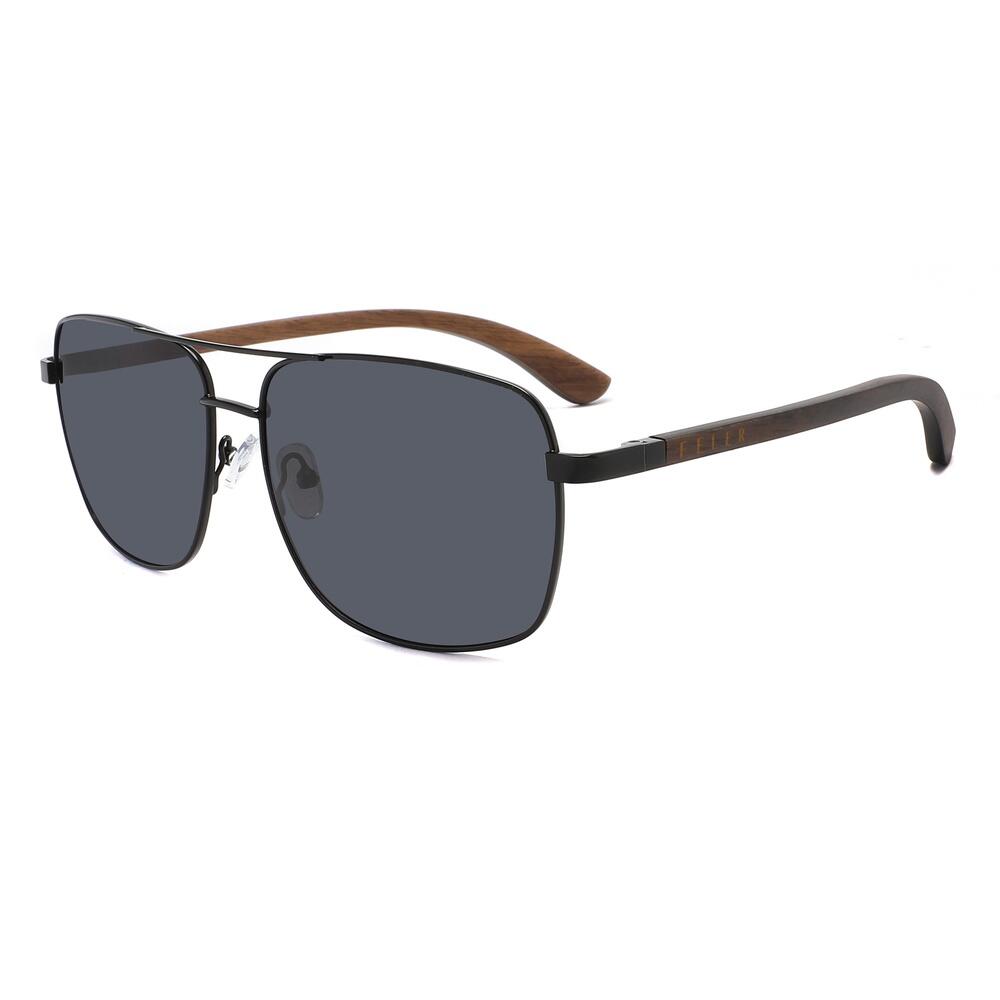 Sunglasses Feler 2706-1 Polarized Wood Unisex 62 mm