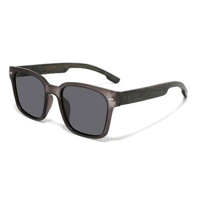 Zonnebril feler 1601p m-2 gepolariseerd van hout unisex 52mm