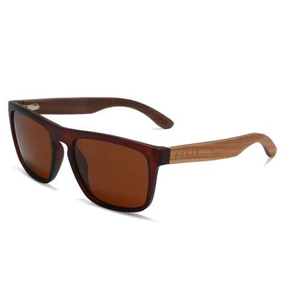 Zonnebril van hout feler 2585-2 unisex, maat 56 mm