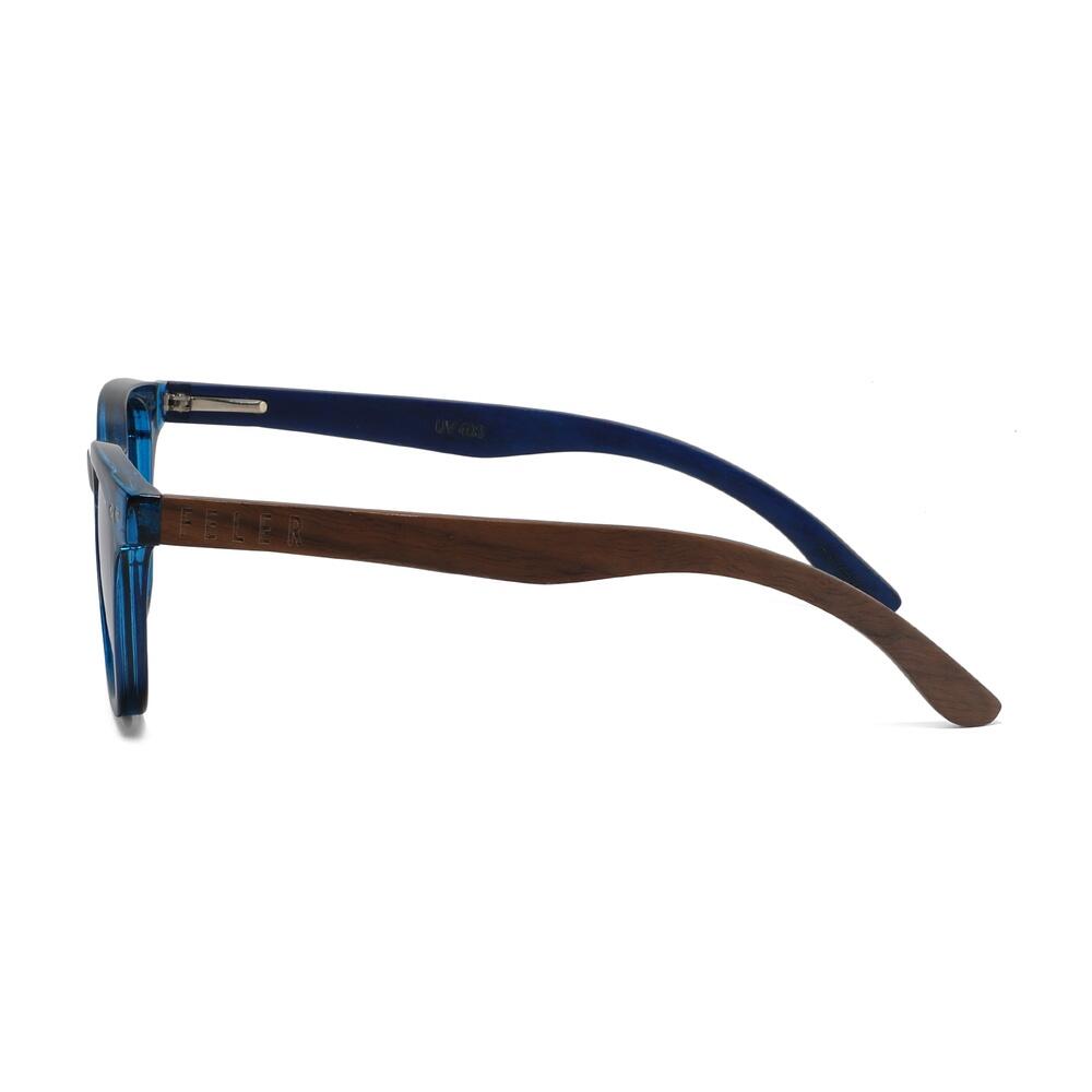 Lunettes de Soleil Feler 1556-4 Polarisées en Bois Unisexe 48mm 3/5