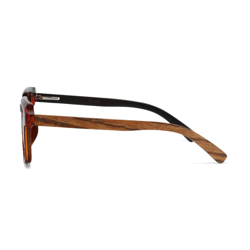 Sonnenbrille Feler 1605P-2 Polarisiert aus Holz Unisex 51mm 3/5