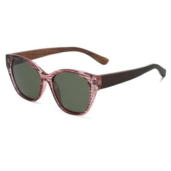 Holz-Sonnenbrille für Damen Feler 1557-1, Größe 52 mm