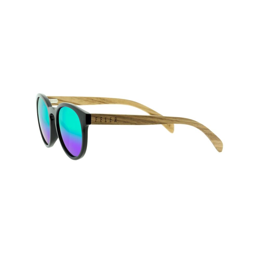 Lunettes de Soleil Feler 1507M-1 - GREEN Polarisées en Bois Unisexe 51 mm 3/5