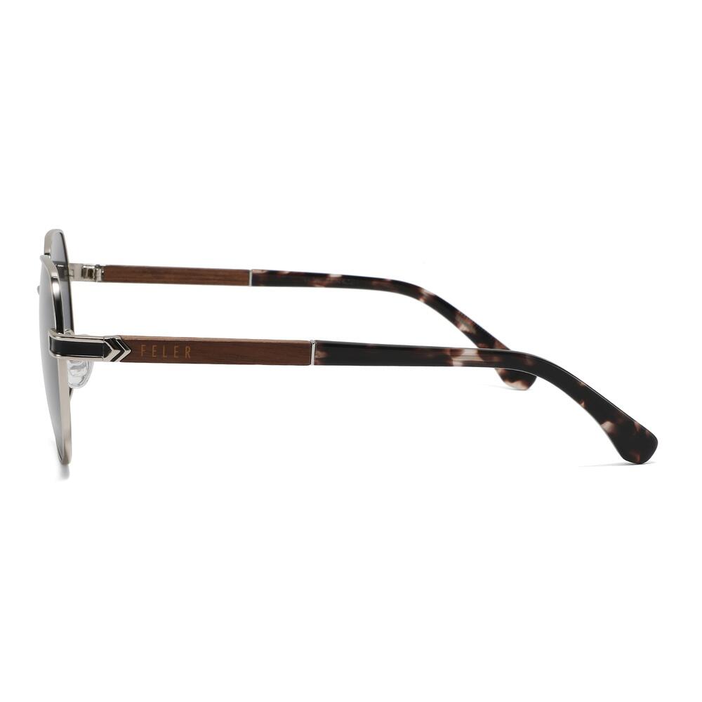 Occhiali da Sole Feler 1715-7 Polarizzati in Legno Unisex 54 mm 3/4