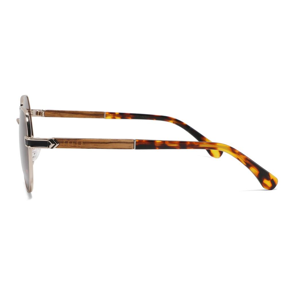 Gafas de Sol de Madera Feler 2715-2 Unisex Talla 54 mm 3/4