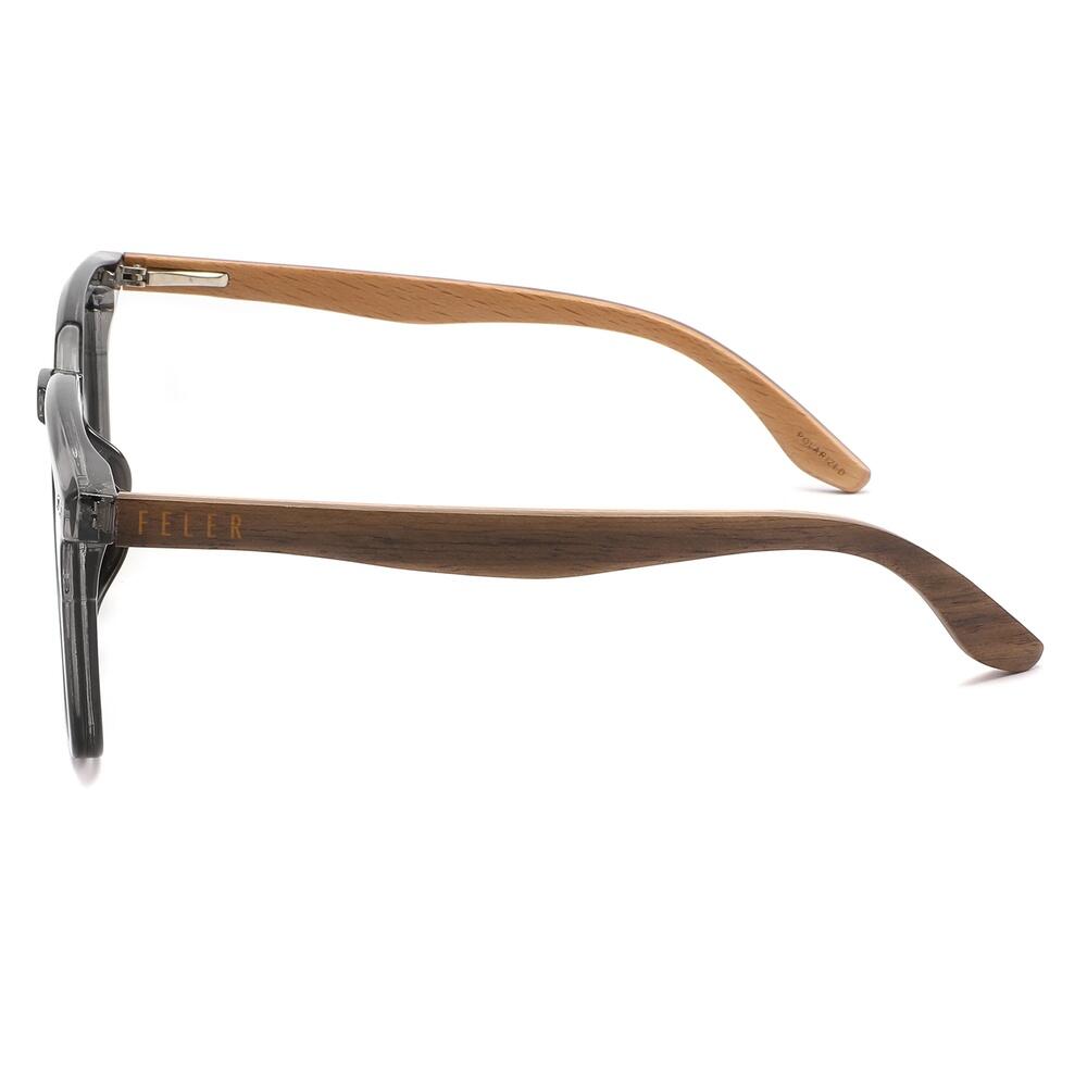 Gafas de Sol Feler 1607P-19 Polarizadas de Madera Unisex 54 mm 3/4