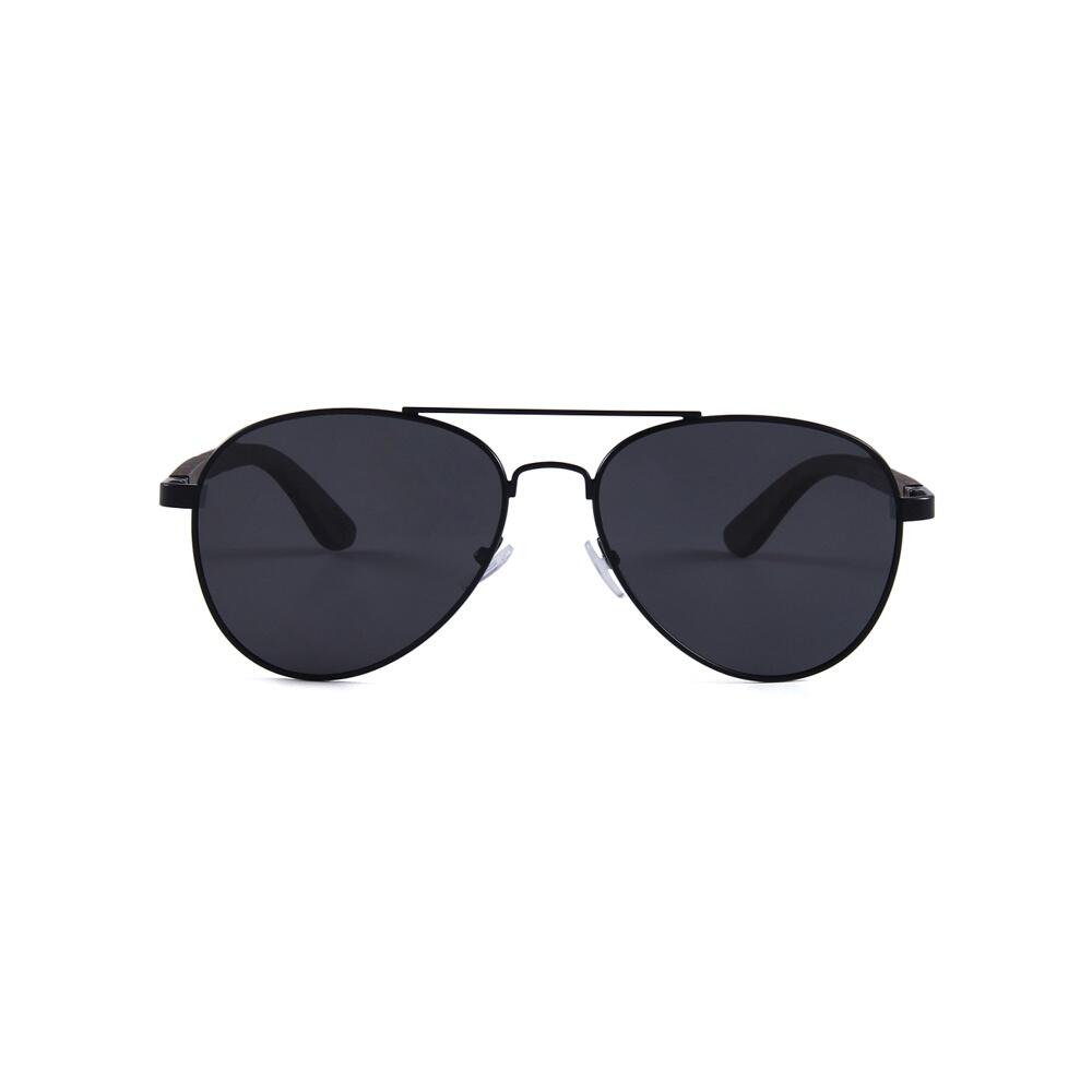 Lunettes de Soleil Unisex en Bois Feler 1705-1 - Black, Taille 54 mm 2/4