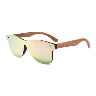 Zonnebril van hout feler 2504m-1 unisex, maat 55 mm