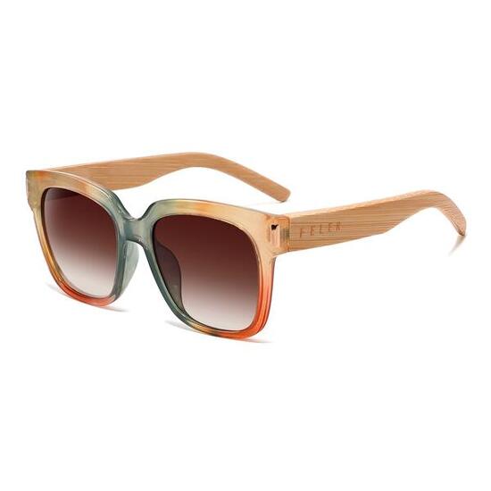 Holz-Sonnenbrille für Damen Feler 1073-9, Größe 53 mm