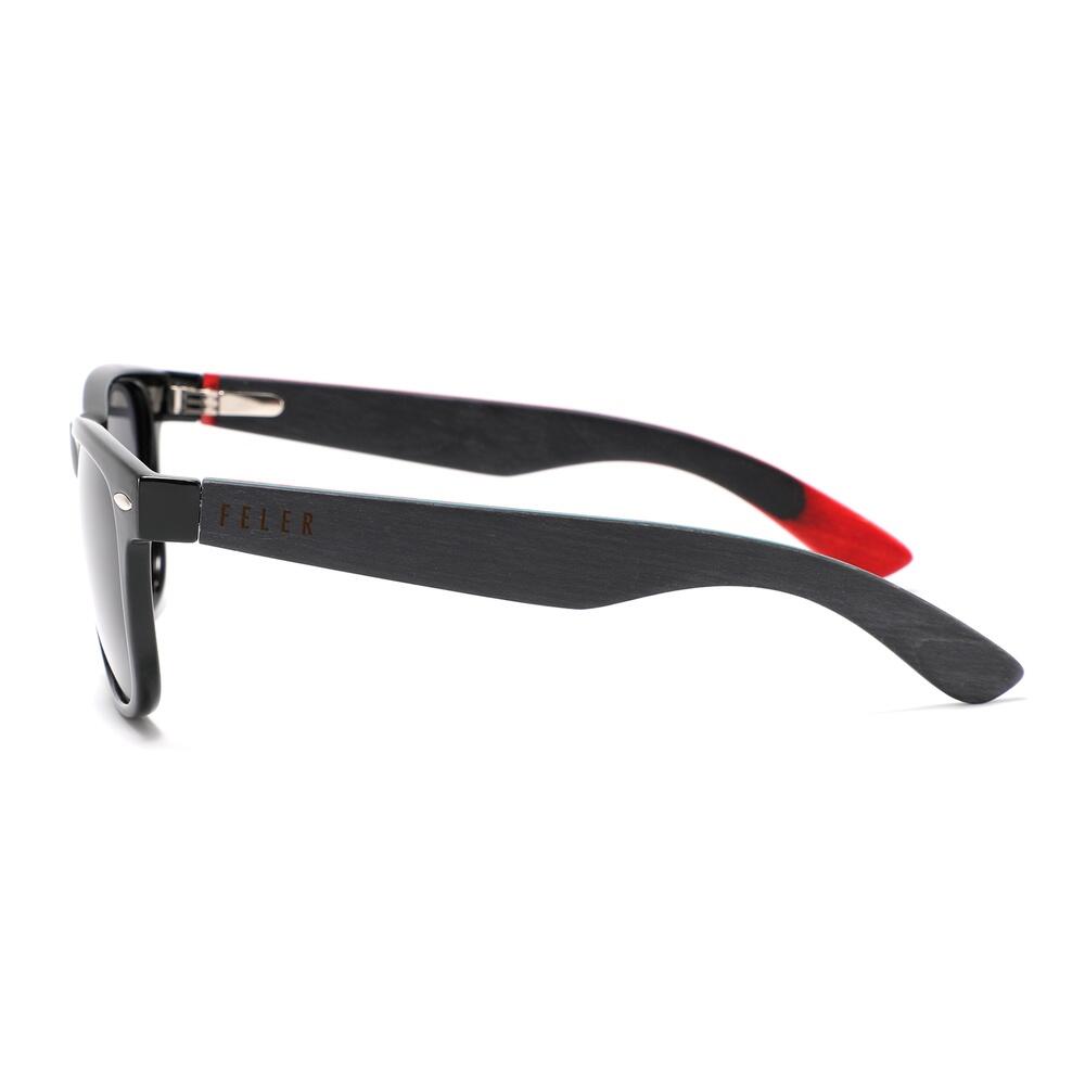 Lunettes de soleil en bois Feler 2501-11 unisexe, taille 52 mm 3/4