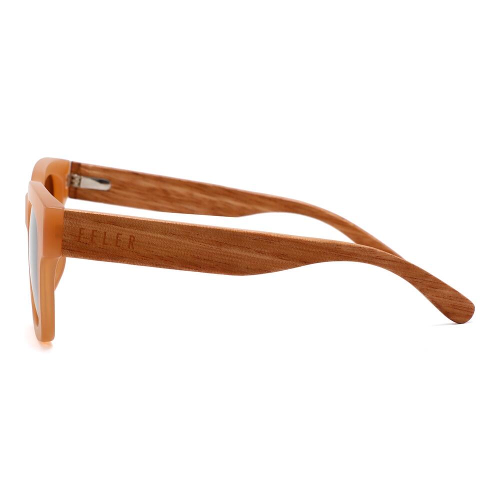Lunettes de soleil en bois Feler 2535-2 unisexe, taille 51 mm 3/4