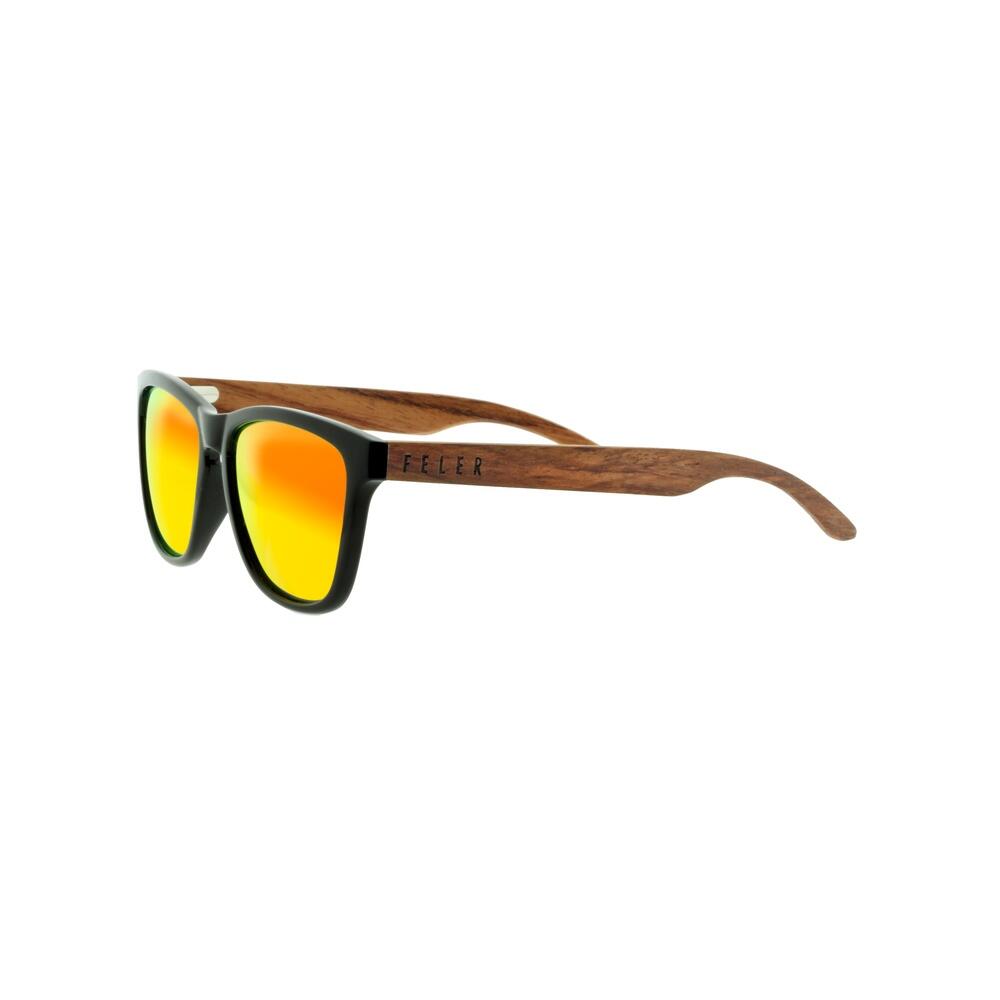 Sonnenbrille Feler 1505M-5 - RED Polarisiert aus Holz Unisex 52 mm 3/5