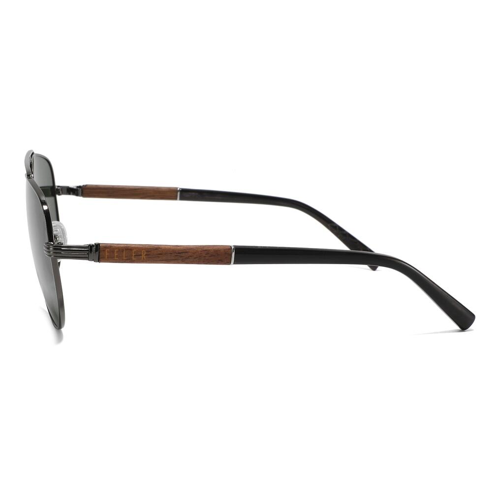 Gafas de Sol de Madera Feler 2712-3 Unisex Talla 58 mm 3/4