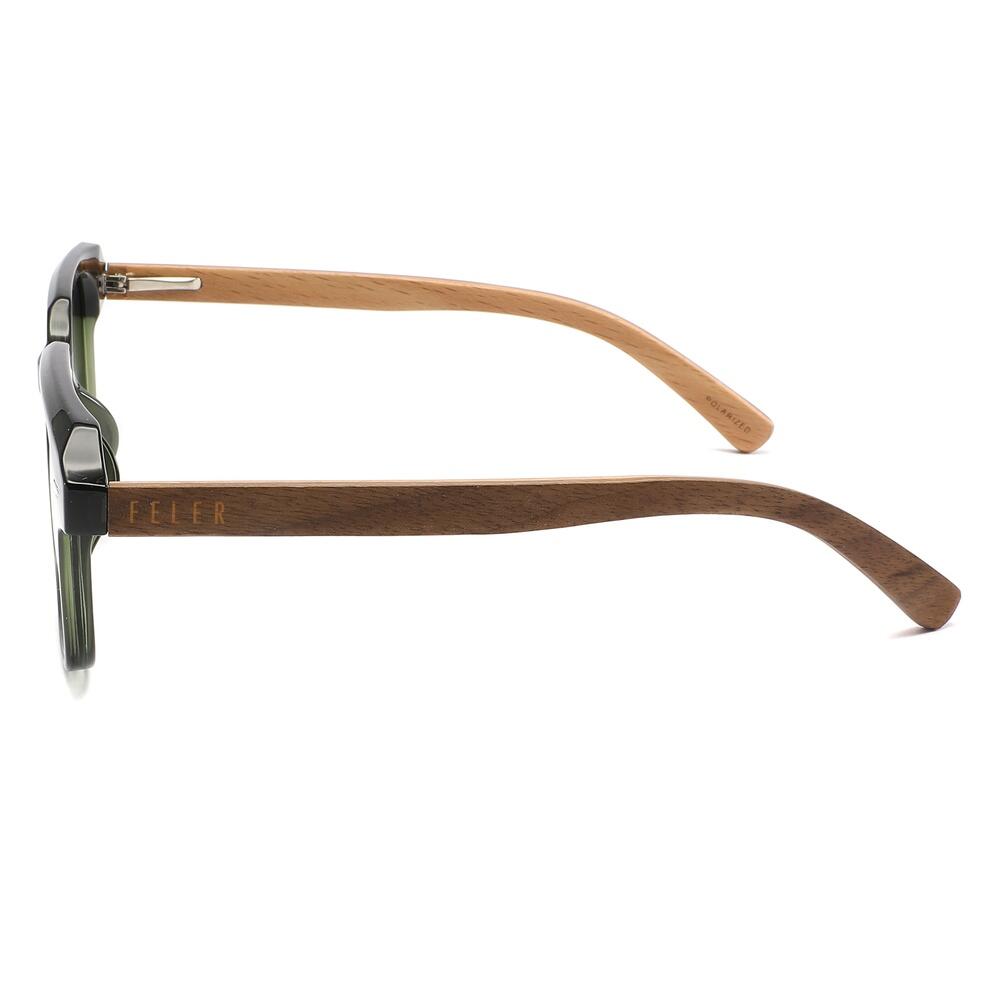 Gafas de Sol de Madera Feler 2605P-3 Unisex Talla 51 mm 3/4