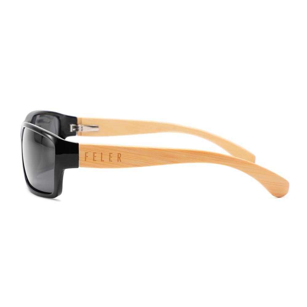 Sonnenbrille aus Holz Feler 2059-1 Unisex, Größe 60 mm 3/4