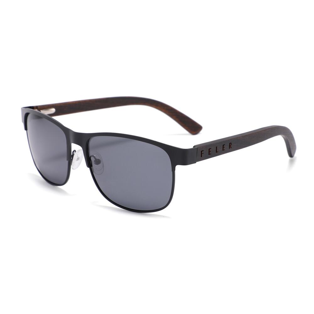 Sunglasses Feler 2515-1 Polarized Wood Unisex 55 mm